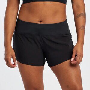 Oiselle Roga Shorts Black Sz 10 4" inseam